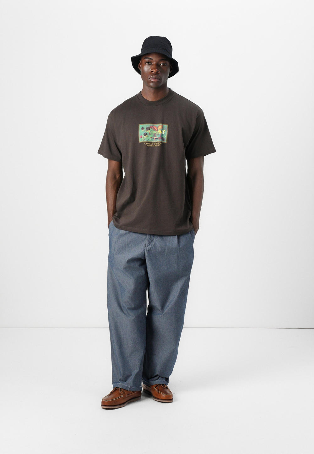 Carhartt WIP Футболка с принтом - Коричневый