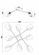 Потолочный светильник Freya FR5095CL-08G