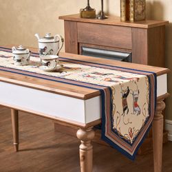 ДОРОЖКА НА СТОЛ "PASSAGE", 45Х215СМ, БЕЖЕВЫЙ, 100% ХЛОПОК,ТВИЛ