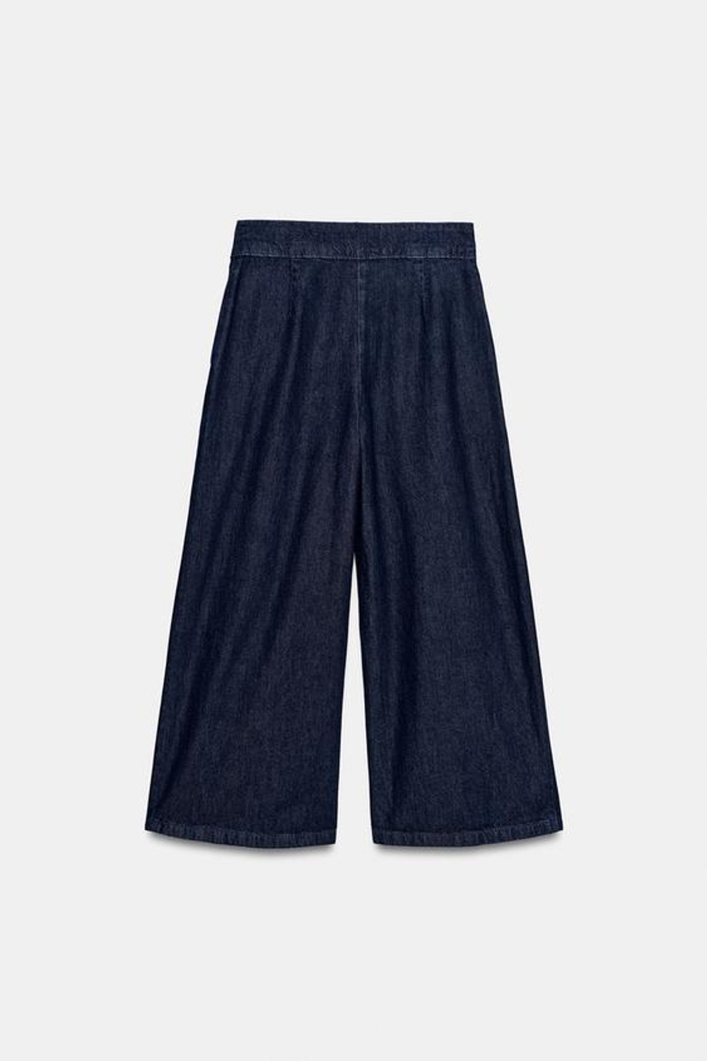 ZARA ДЖИНСЫ-КЮЛОТЫ Z1975 С ВЫСОКОЙ ПОСАДКОЙ И ЗАЩИПАМИ, СИНИЙ