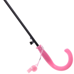 Зонт детский полуавтомат «Ultramarine - Happy», 8 спиц, d-86см, длина в слож. виде 65см, розовый