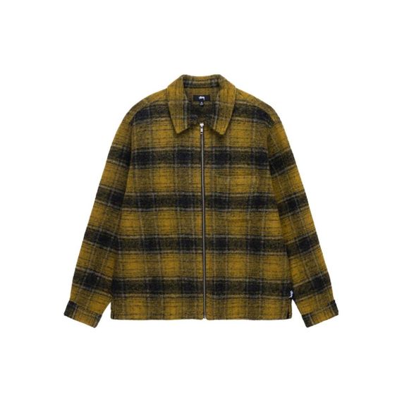 Stussy FW23 WOOL PLAID ZIP SHIRT