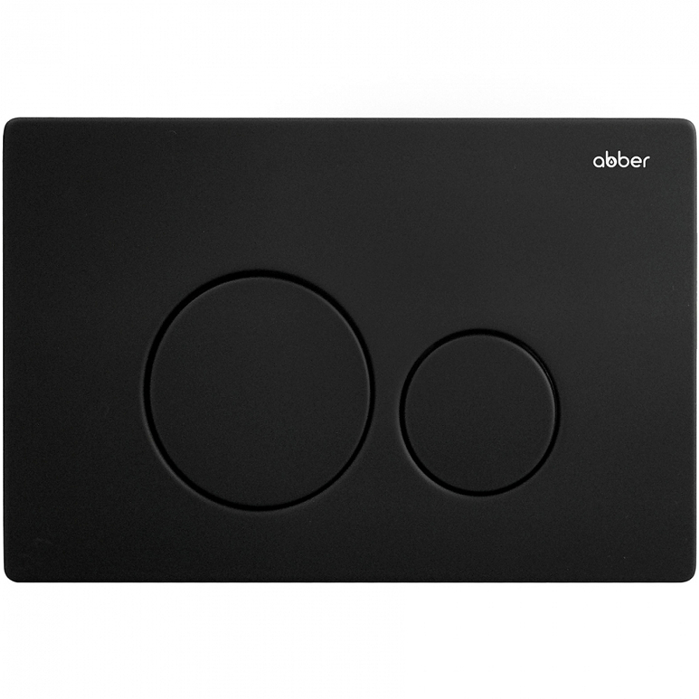 Клавиша смыва Abber AC0121MB Черная матовая