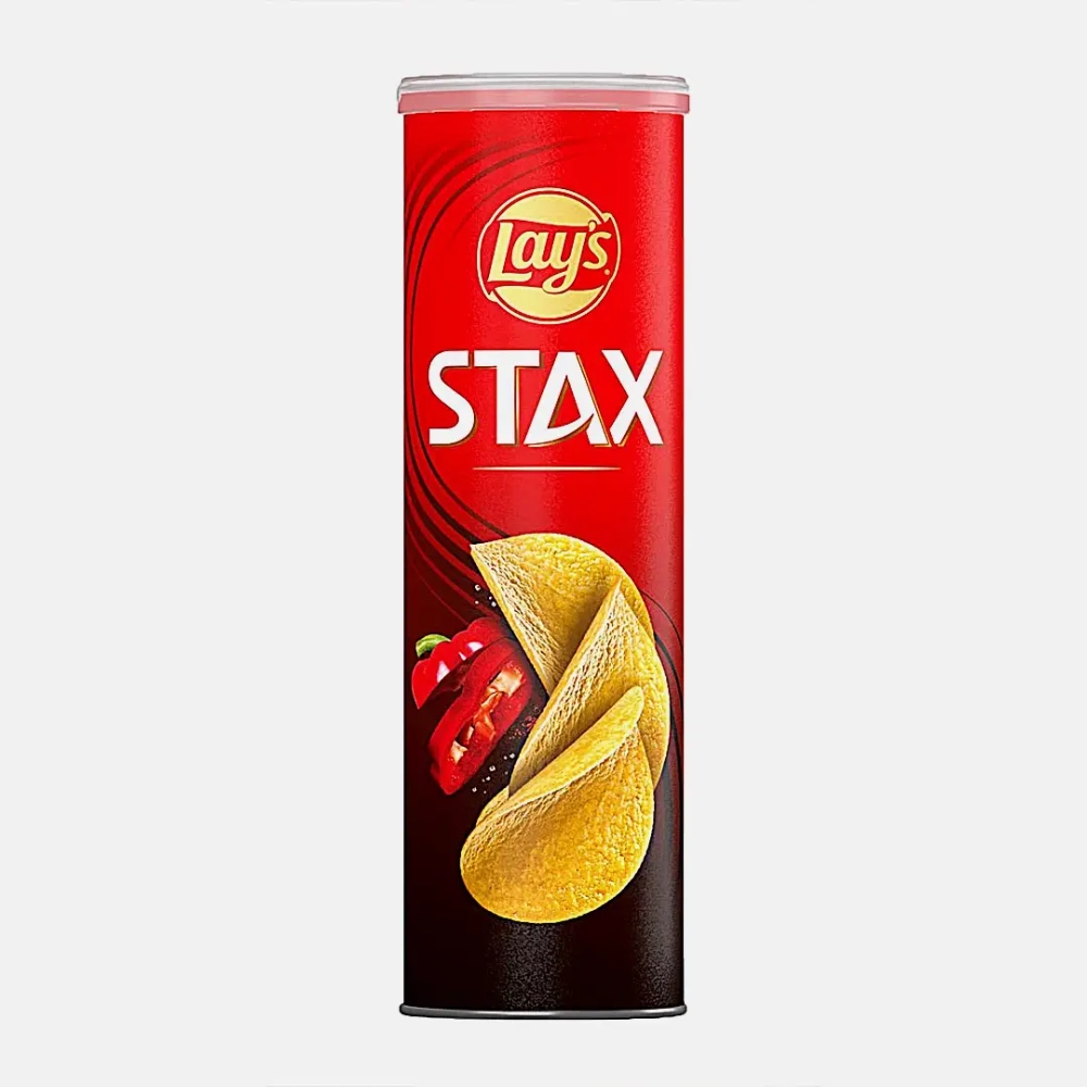 Чипсы со вкусом Пикантная паприка Lays Stax 140г