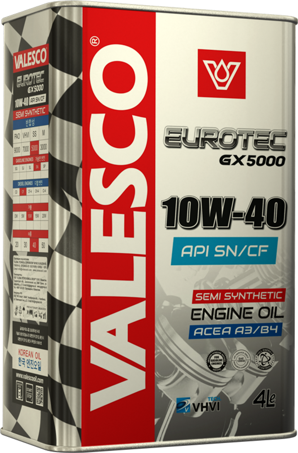 VALESCO EUROTEC GX 5000 SN/CF 10W40 4л п/синт