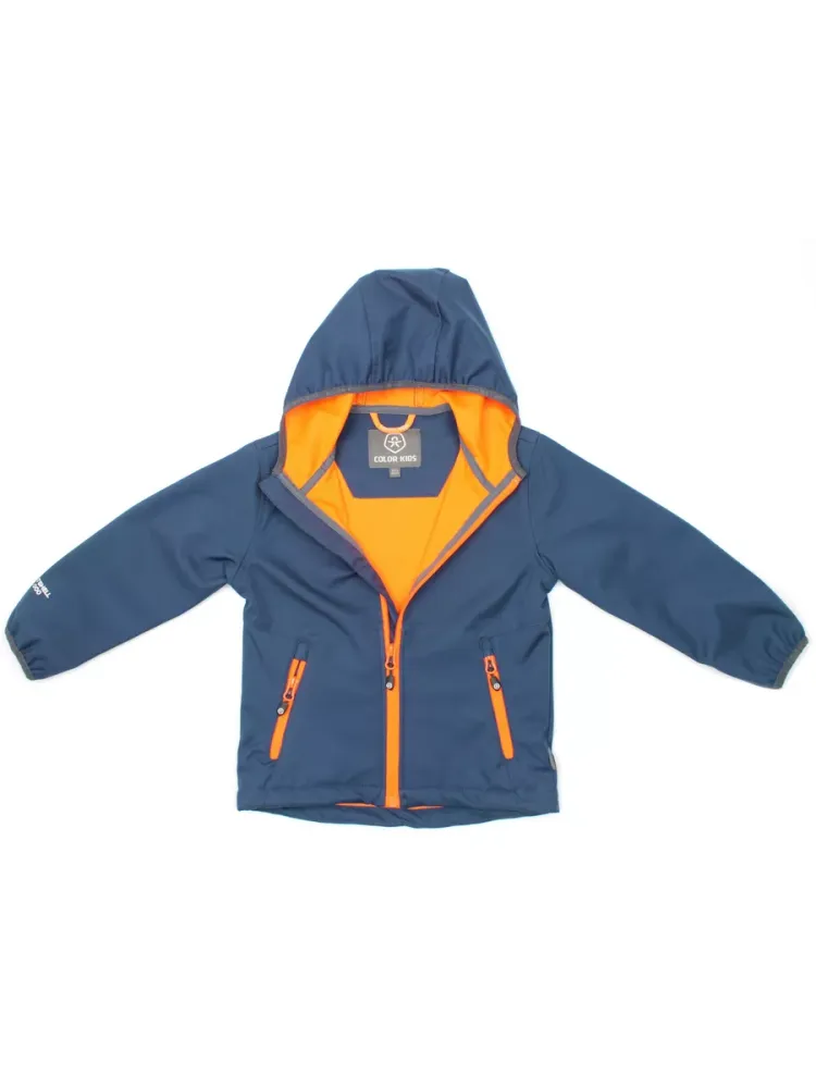 Мембранная ветровка COLOR KIDS, цвет синий