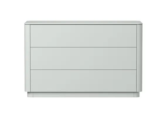 Комод Tammi 3 ящика ширина 120 см (светло-серый)
