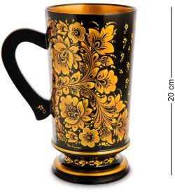 Народные промыслы ХЛ-034/2 Кружка «Трапезная» 200х100 (Хохлома)