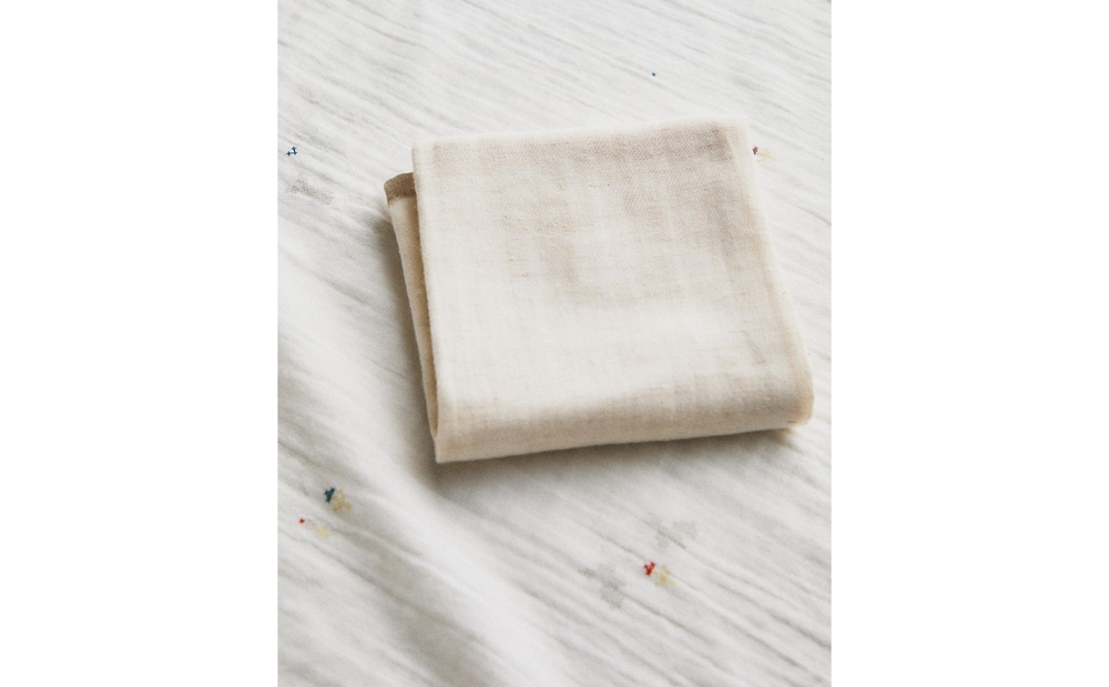 Zara Home Муслиновые салфетки из хлопка, экрю, 55x55 см (2 шт.)
