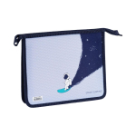 Папка для тетрадей А5 1 отделение на молнии "Space Surfing" (Спейс)