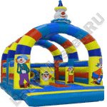 Уличный надувной батут "Клоунада"