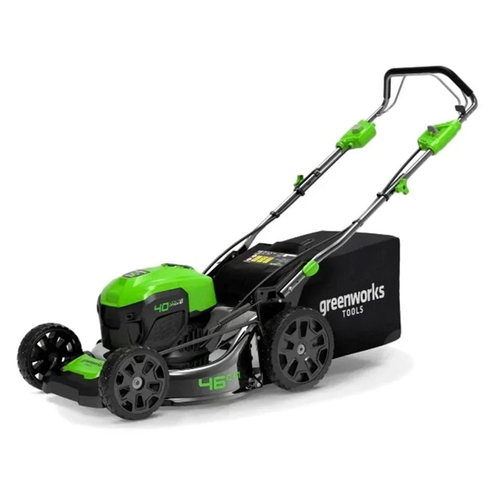 Газонокосилка аккумуляторная Greenworks GD40LM46SP 40В (1 x 4 Ач, ЗУ) нож 46 см, 2506807UB