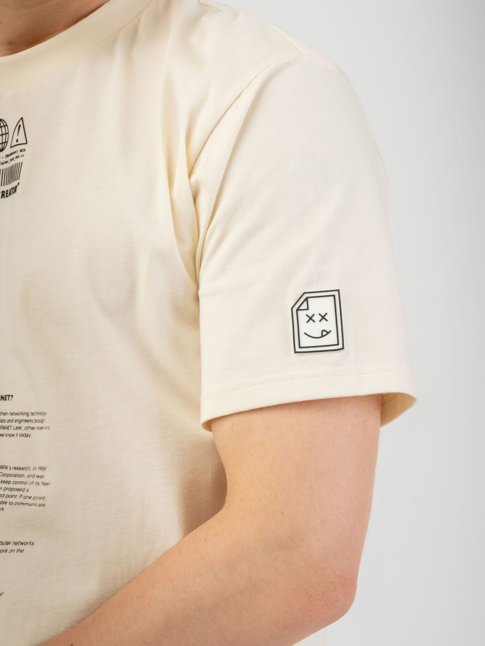 Футболка мужская ORIGINAL CREATOR INTERNET T-SHIRT, Молочный