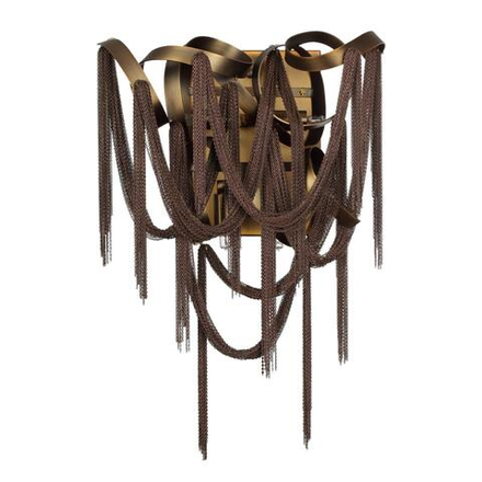 5066/4W HALL ODL24 527 античн.бронза/коричневый/металл/металл Бра G9 4*40W CHAINY