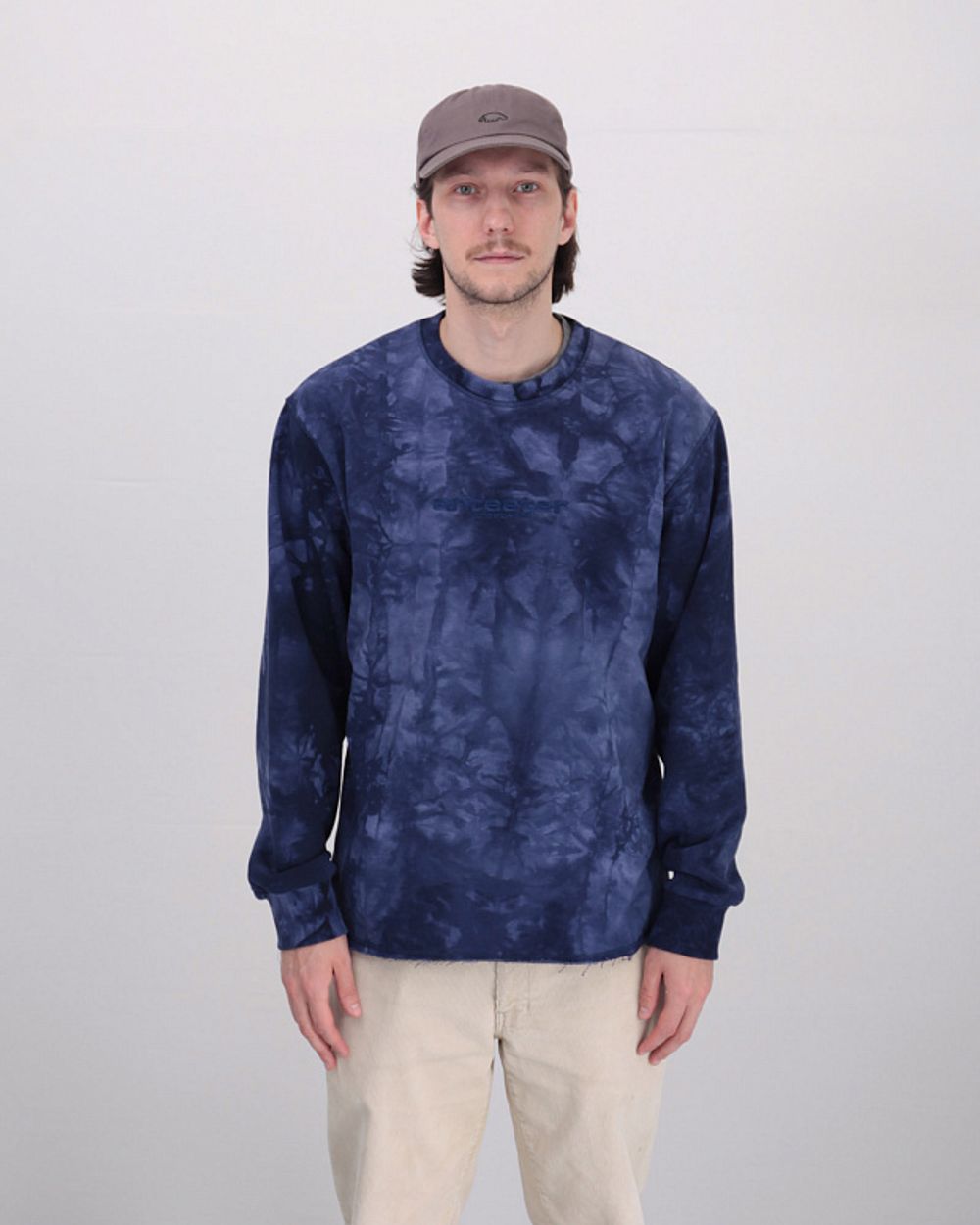 Толстовка ANTEATER Hoodlong Tie Dye Navy