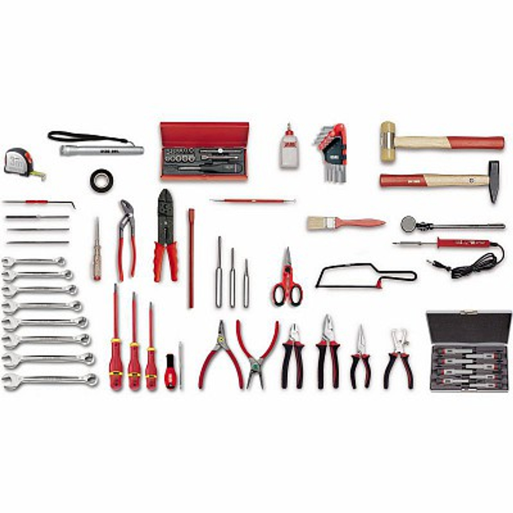 496 H Набор инструмента 96 предметов для обслуживания электротехники, USAG (Италия)