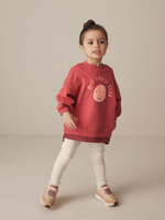 Толстовка и легинсы в комплекте для девочки Next 386-174, Кирпичный, Молочный