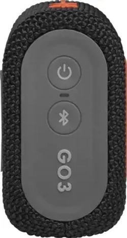 Портативная акустика JBL GO 3 черно-оранжевый (JBLGO3BLKO)