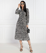 Платье с ремешком animal print Karl Lagerfeld - черный(240W1300)