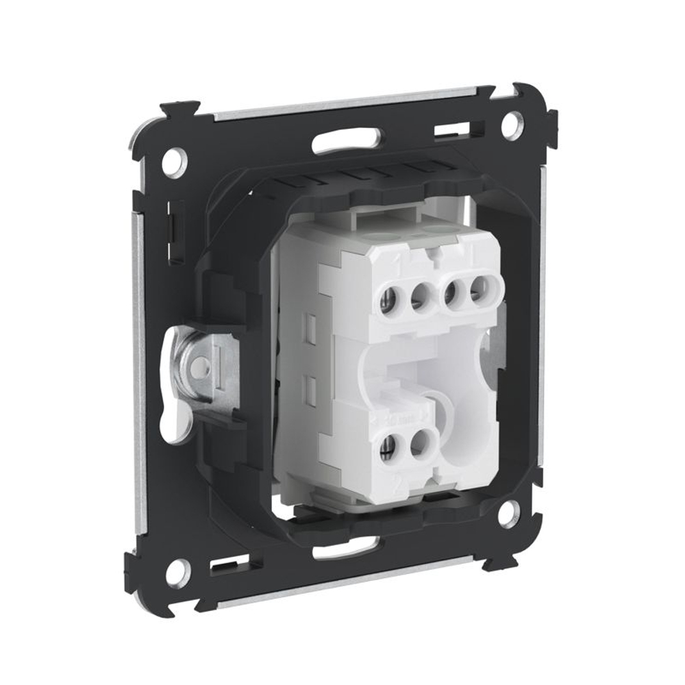 Переключатель 1-кл. 2мод. СП Avanti "Белое облако" 16А IP20 бел. DKC 4400113