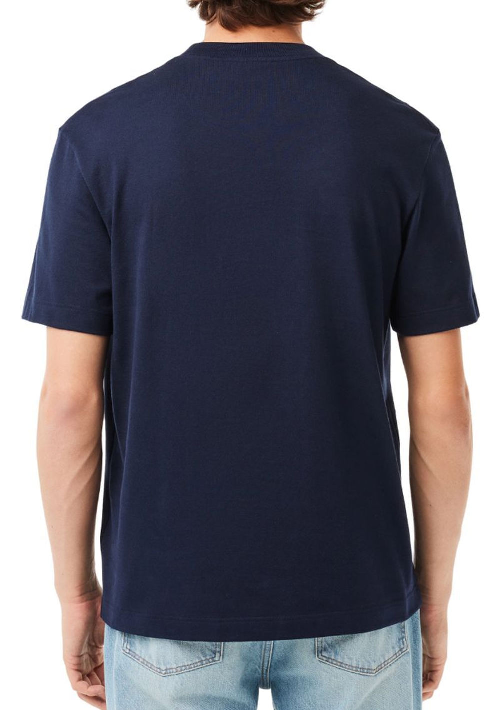 Мужская теннисная футболка Lacoste French Made Tennis Print Heavy T-Shirt - небесный