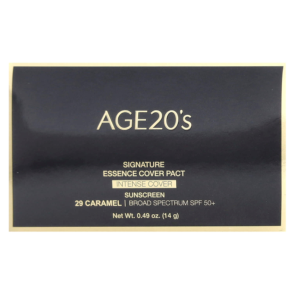 AGE20'S, Signature Essence Pact, Intense Cover, SPF 50+, 29 карамелей, 14 г (0,49 унции)