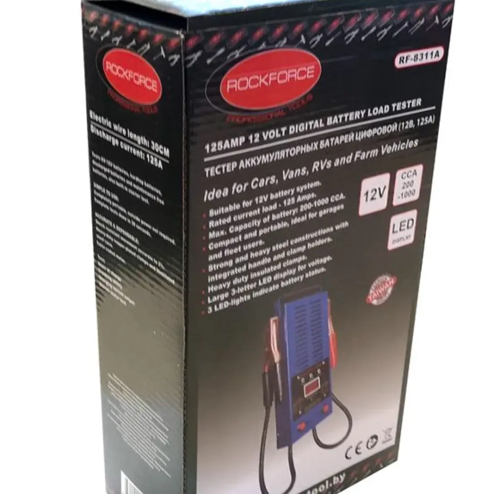 Тестер аккумуляторных батарей цифровой (12V, 125А) RockForce##Rock FORCE RF-8311A