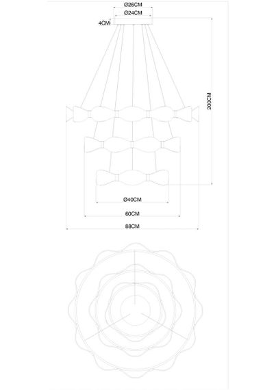 Подвесной светодиодный светильник Arte Lamp Grace A1868SP-3PB