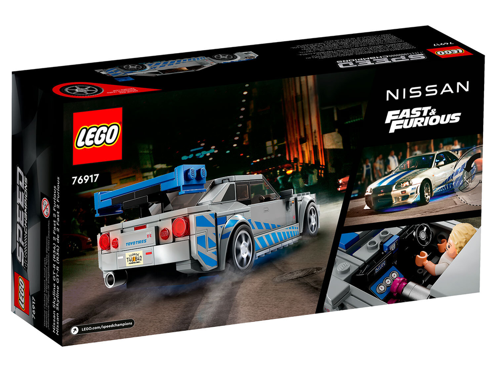 LEGO Speed Champions 76917 «Nissan Skyline GT-R (R34)» — “Двойной Форсаж”