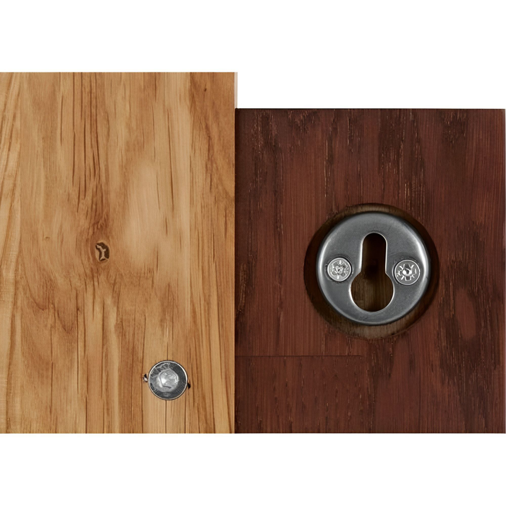 Настенная полка Флеверс 72х19х62 см из массива дуба, навесная панель-стеллаж из 3 полок