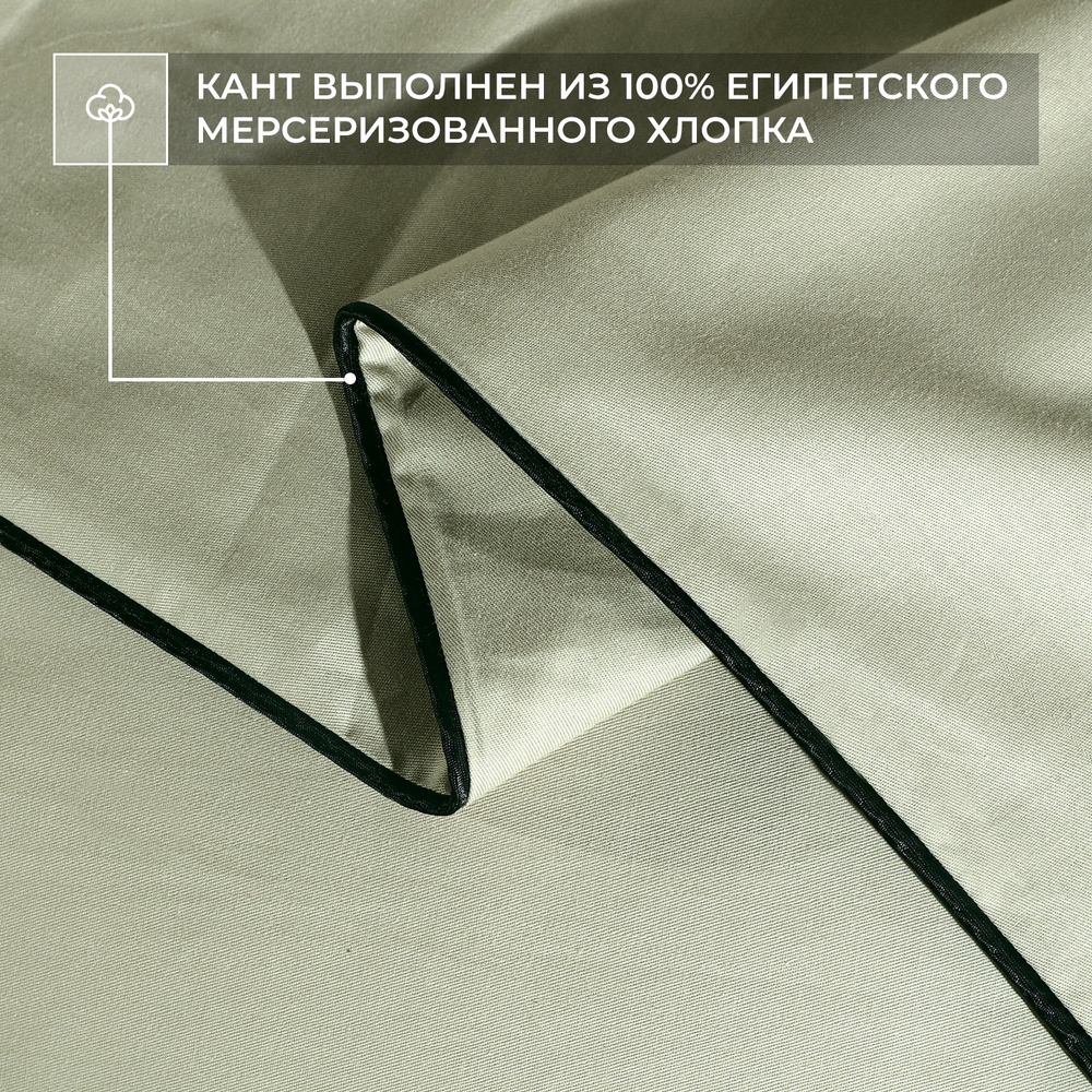 Наволочки 50х70 2 шт Сатин однотонный Элитный 100% египетский хлопок NE01257