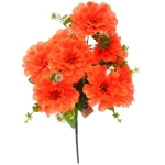 Искусственные цветы «Весеннее вдохновение» 48см 9цветков оранжевые