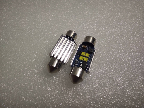 Светодиодная лампа C5W, 4 диодов, белый, 36мм (за 1 шт.)