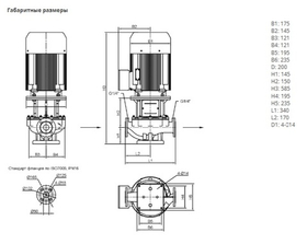Одноступенчатый насос IPN 50/130-2,2/2-V4