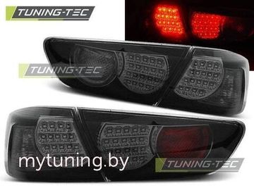Задние фонари Mitsubishi Lancer 10 black smoke led