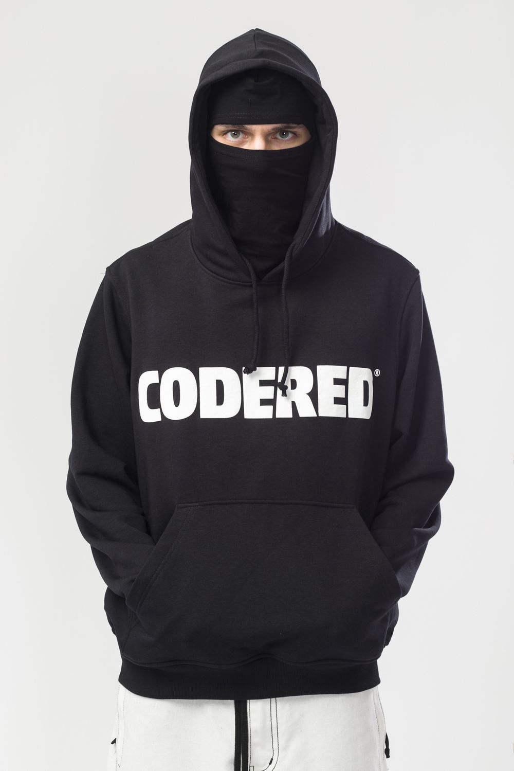 Худи Codered Base Hoodie Wide Summer Logo R Антрацит/Белый принт CODERED