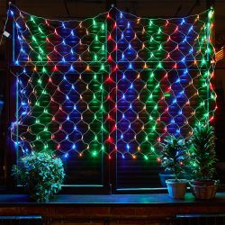 ULD-N2520-240-DTA MULTI IP20 Сетка светодиодная с контроллером. 240 светодиодов. 2.5х2 м. разноцветная. IP20. провод прозрачный