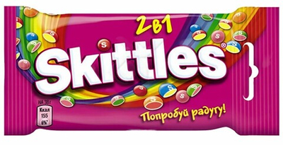 Драже фруктово-ягодное 2в1 Skitlles 38 г