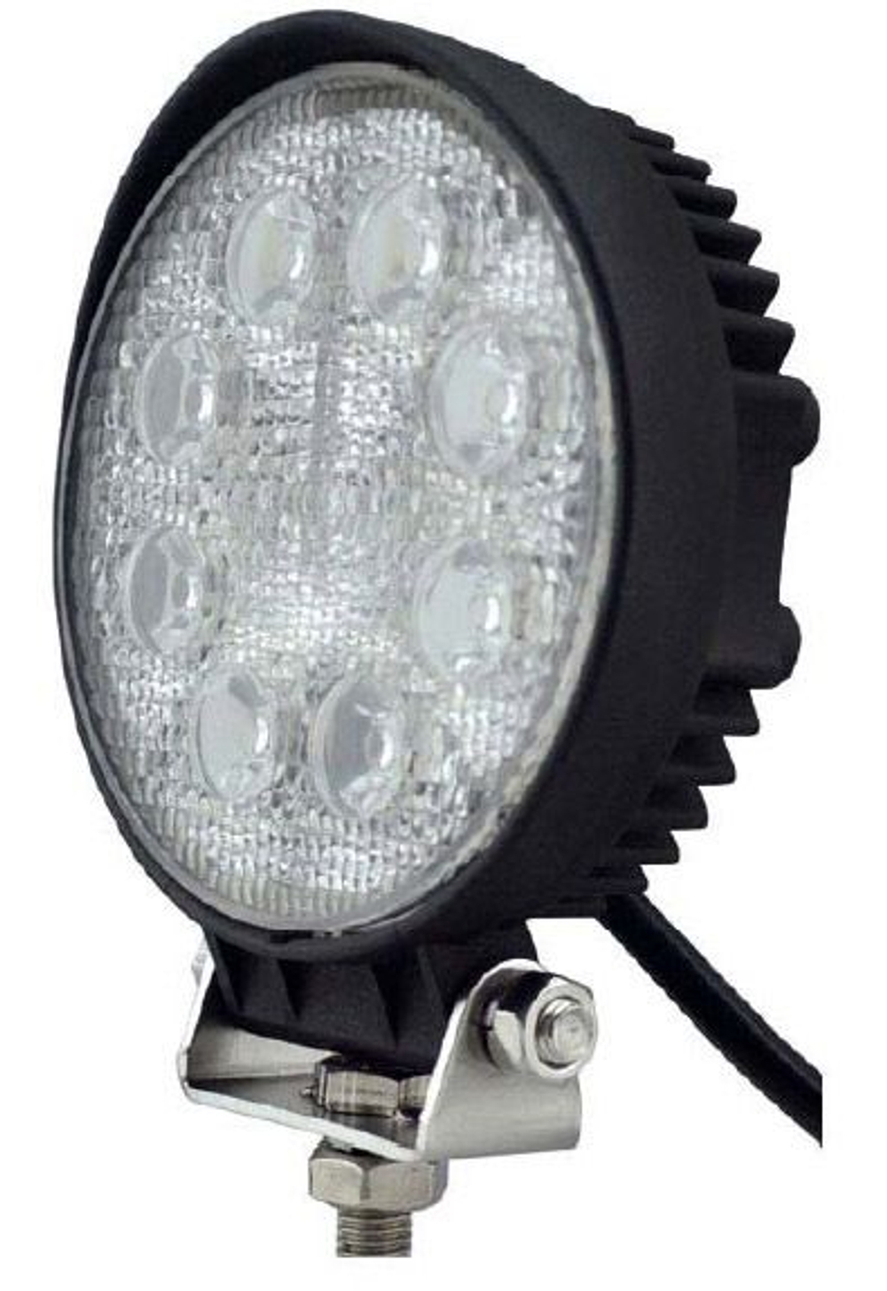 Светодиодная фара рабочего света РИФ 116 мм 24W LED, влагозащищенная, с диодами CREE, для автомобилей и внедорожников