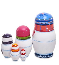 Народные промыслы МР-13/ 6-D Матрешка 5м «Снеговик»