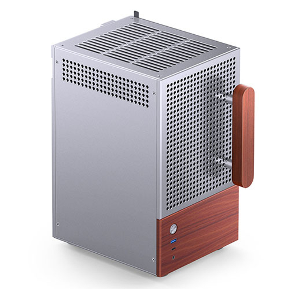 Корпус JONSBO T6, ITX, mini-ITX, серебро (без БП)