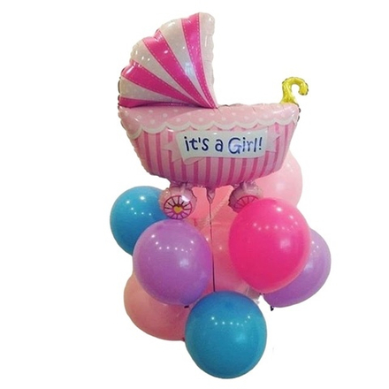 Воздушный сет на выписку девочки