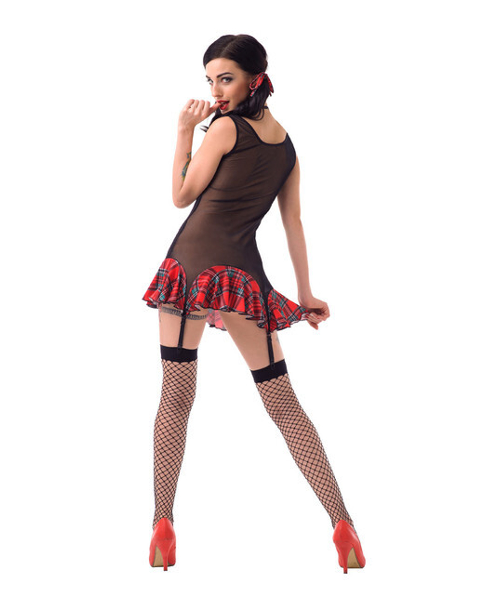 Школьница отличница ML (44-46) (Цвет: черный, красный, зелёный)