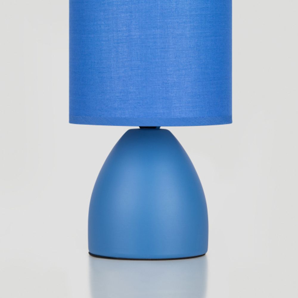 Настольная лампа Rivoli Nadine 7047-503 1 * Е14 40 Вт керамика синяя с абажуром | Rivoli