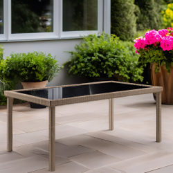 Стол из искусственного ротанга ЕГИПЕТ «EGYPT» 200х90 (Шоколад)