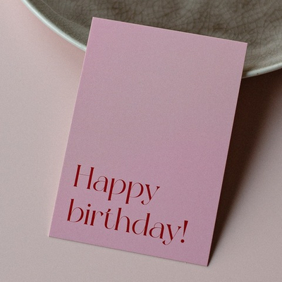 А-1024 карточка (7х10 см) Happy birthday!(в упаковке 10 шт.)