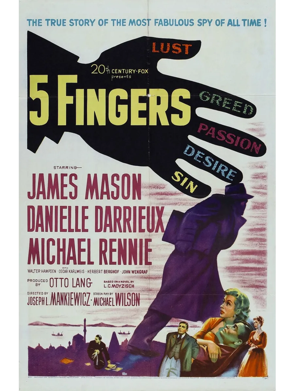 Пять пальцев (1952) (DVD-R)