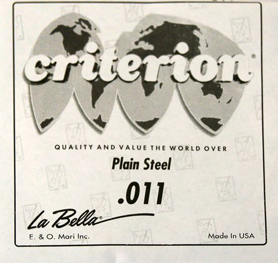 Струна одиночная для акустической и электрогитары LA BELLA CPS011