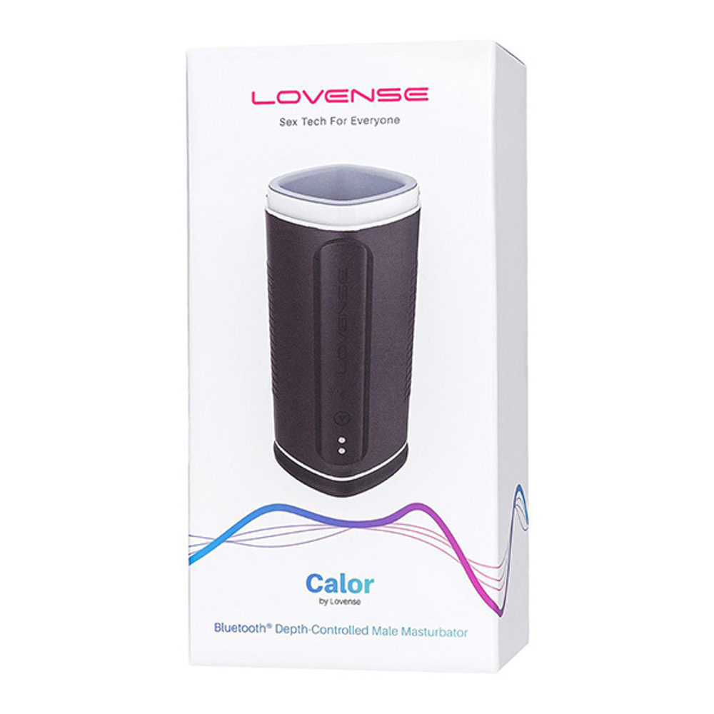 Интерактивный карманный вибромастурбатор с функцией нагрева Lovense Calor Smart Heating Masturbator Black LE-16