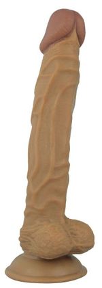 Реалистичный коричневый фаллоимитатор Blush Answer - 19,5 см. (Цвет: коричневый)